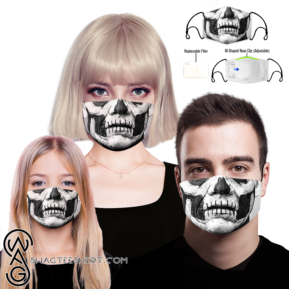 Skull ghost band full printing face mask