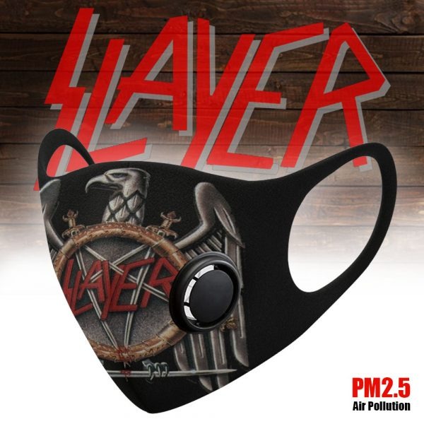 Slayer band filter face mask
