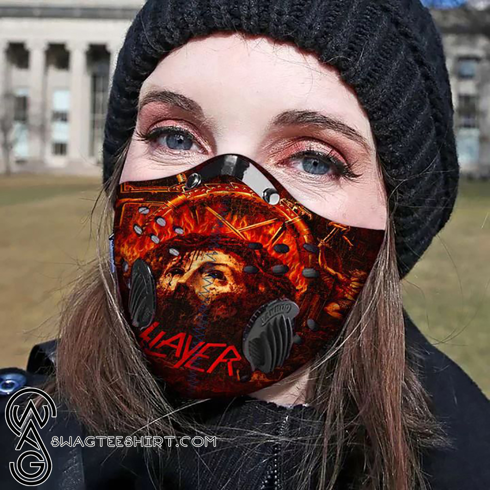 Slayer rock band filter carbon face mask – maria