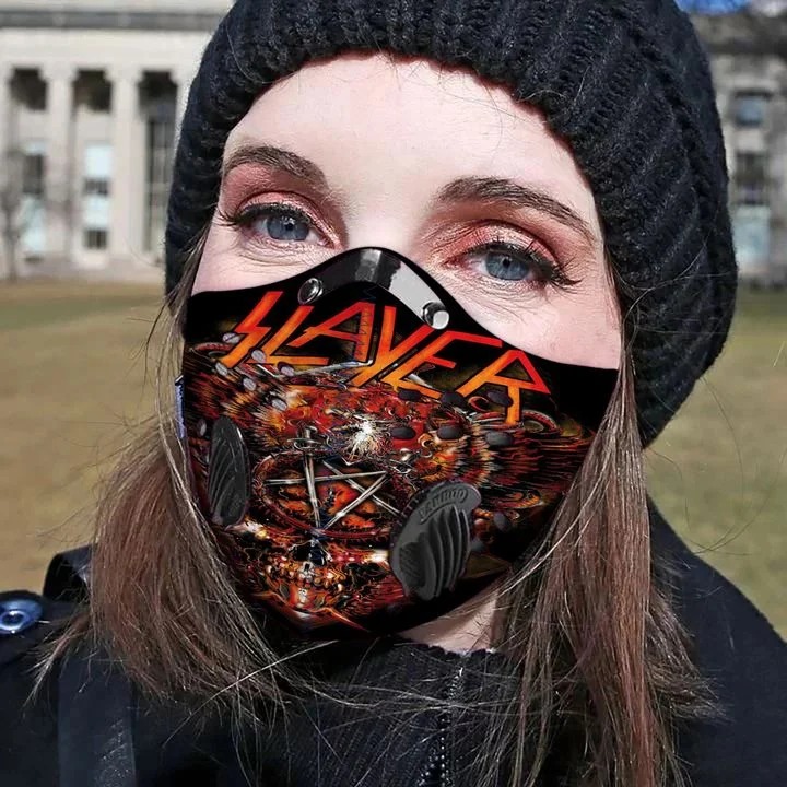 Slayer skull filter face mask