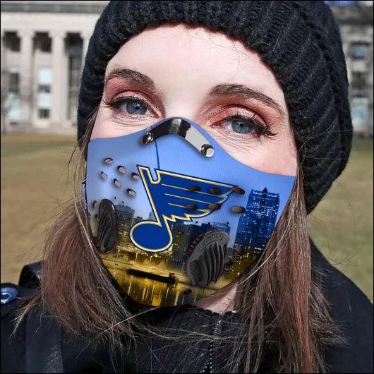 St. Louis Blues filter activated carbon face mask