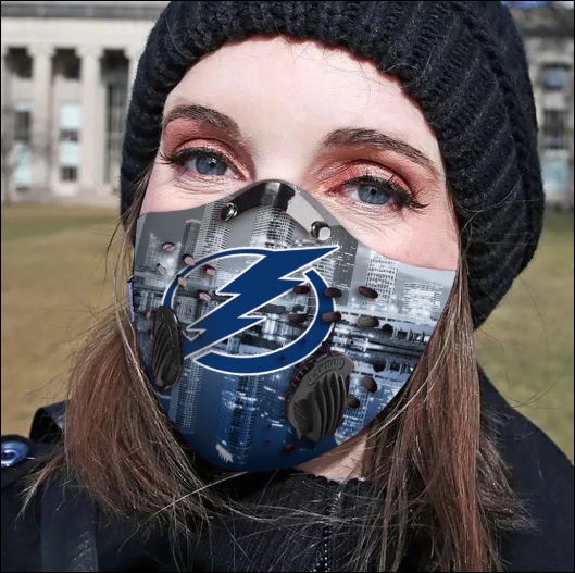 Tampa Bay Lightning filter activated carbon face mask
