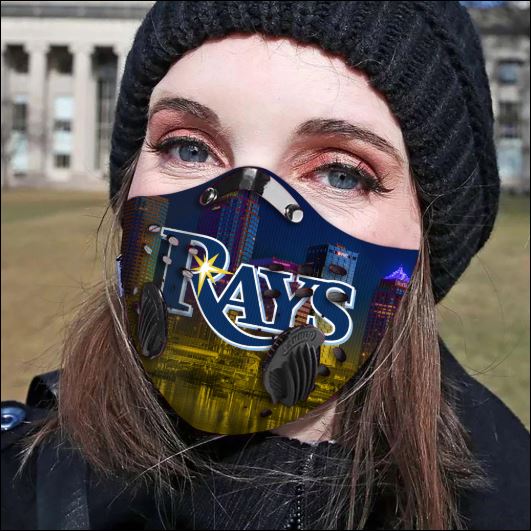 Tampa Bay Rays filter activated carbon face mask