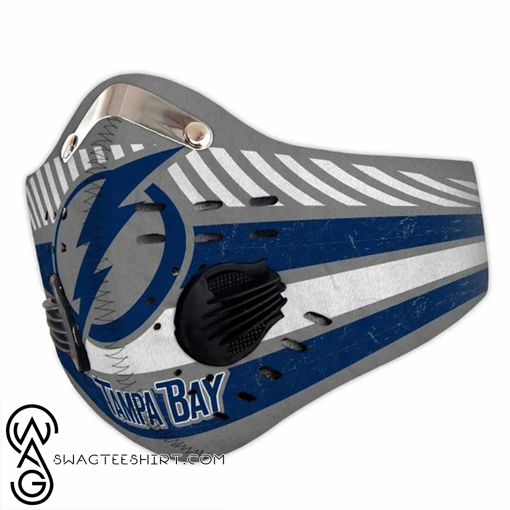 Tampa bay lightning filter activated carbon face mask