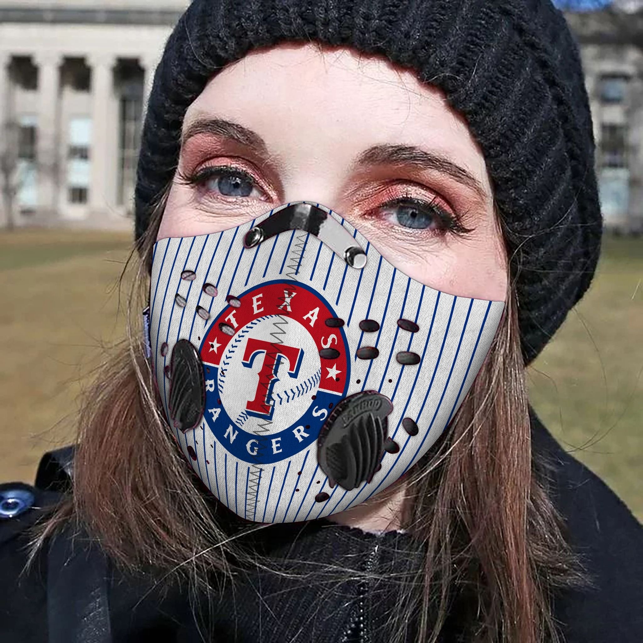 Texas rangers filter face mask - Pic 2