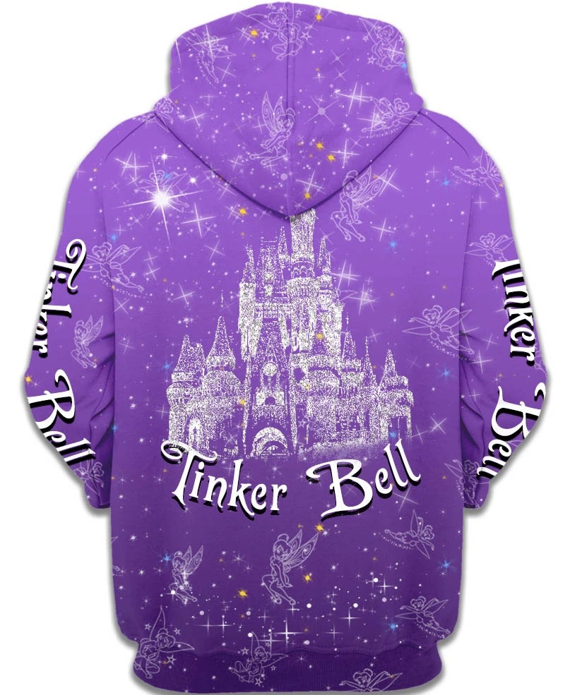 Tinker Bell Purple Magic 3d hoodie back