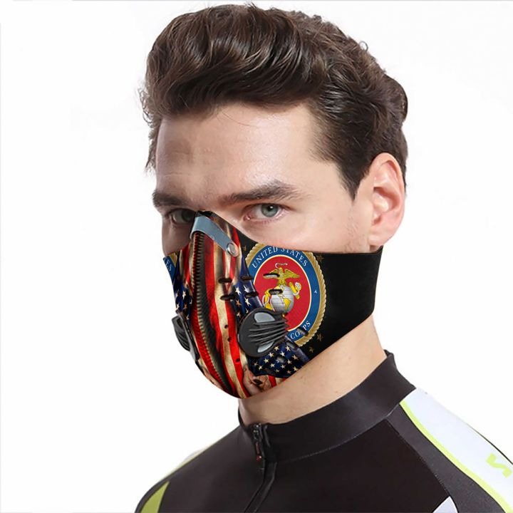 US Marine Corps Filter Activated Carbon Pm 2.5 Fm Face Mask