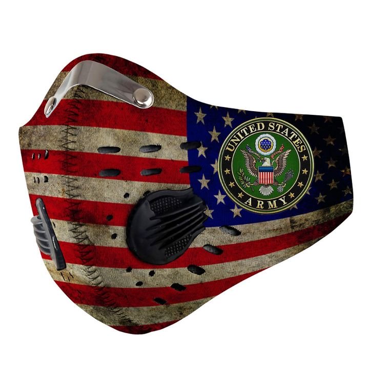 US army american flag be strong carbon pm 2