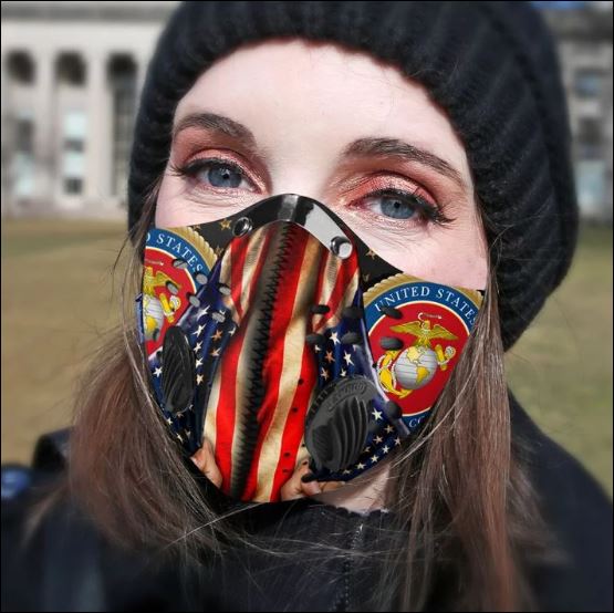 United States marine corps activated carbon Pm 2.5 Fm face mask