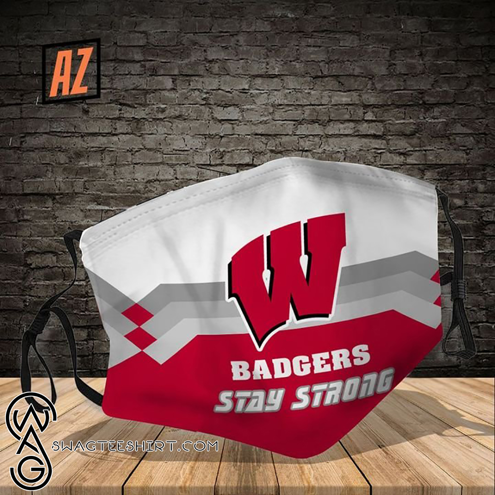 Wisconsin badgers stay strong all over printed face mask – maria