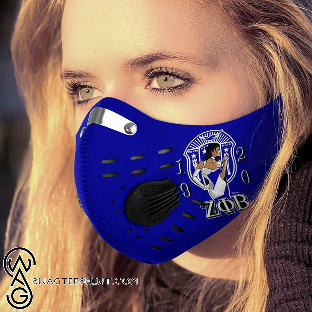 Zeta phi beta 1920 filter activated carbon face mask