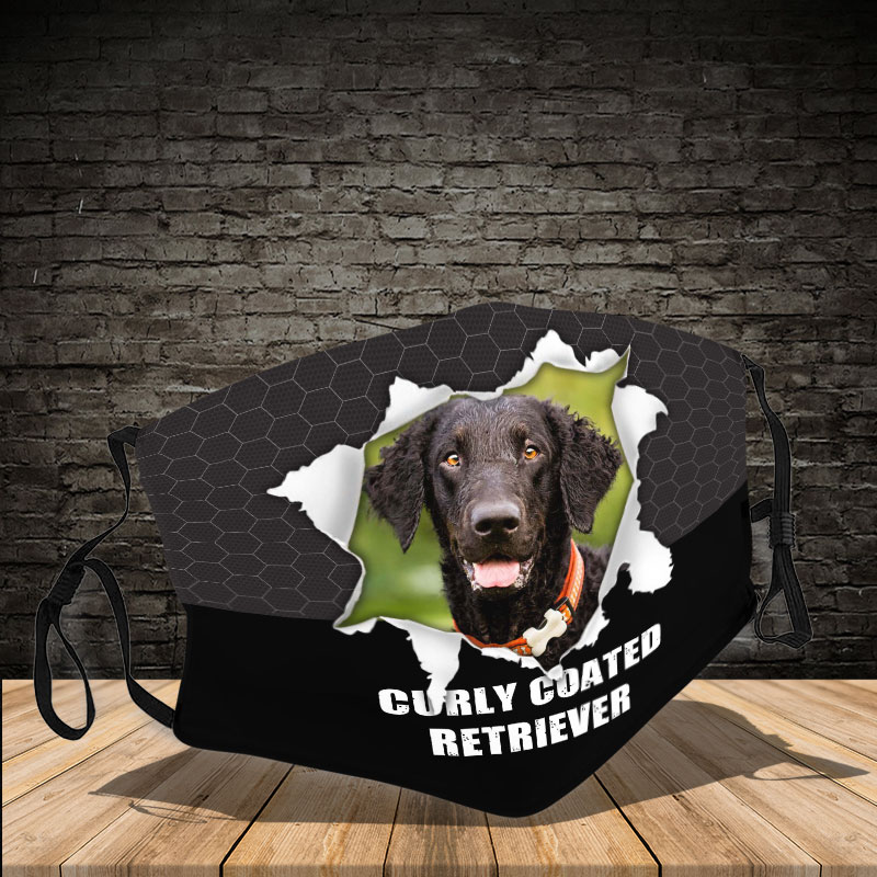 Curly Coated Retriever 3d face mask - LIMITED EDITION