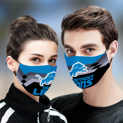 Detroit Lions cloth fabric face mask - LIMITED EDITION