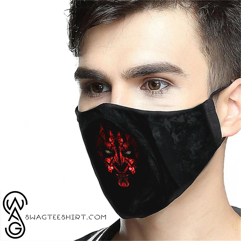 star wars darth maul anti-dust cotton face mask
