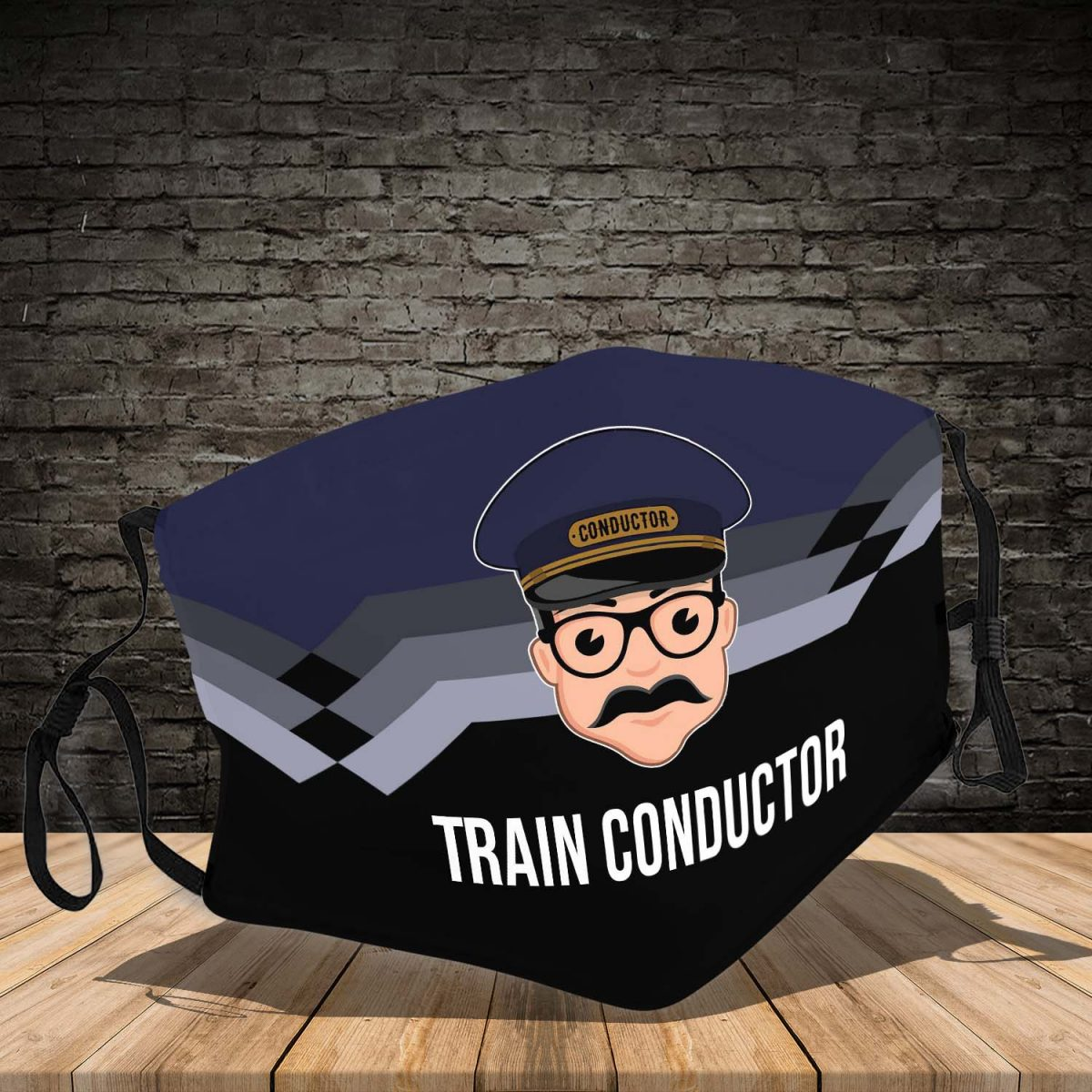 Train Conductor 3d face mask