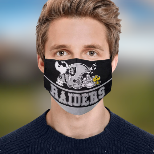 Snoopy Oakland Raiders Face Mask