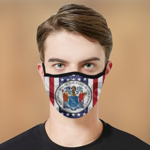 The seal of the state of New Jersey Face Mask