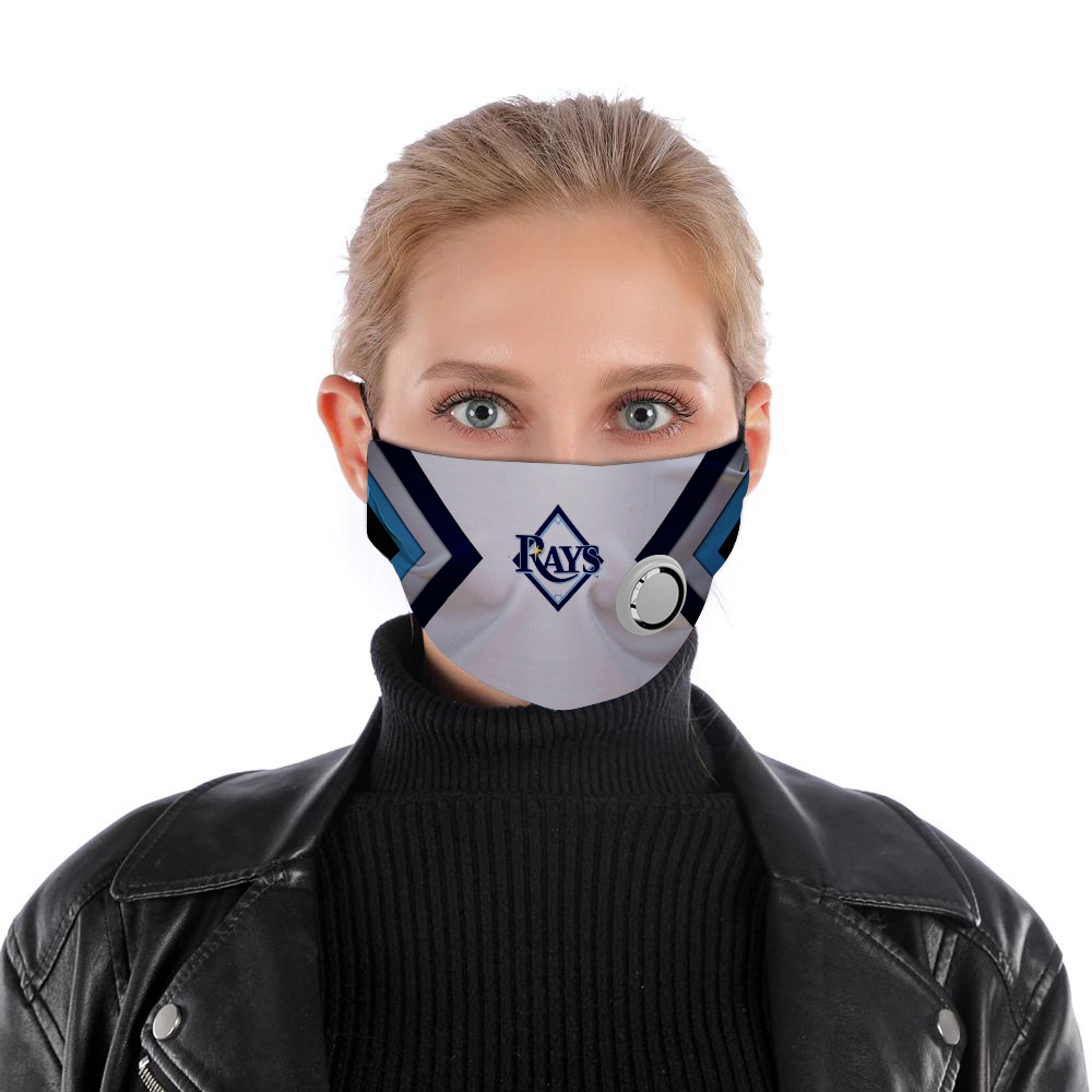 Tampa rays face mask