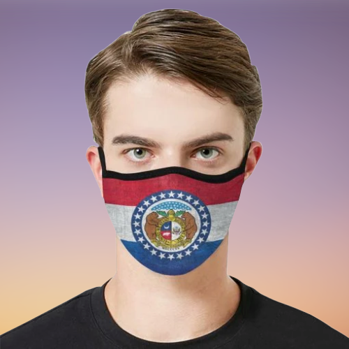 Missourian Flag State Face Mask