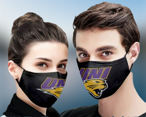 Northern Iowa Panthers face mask
