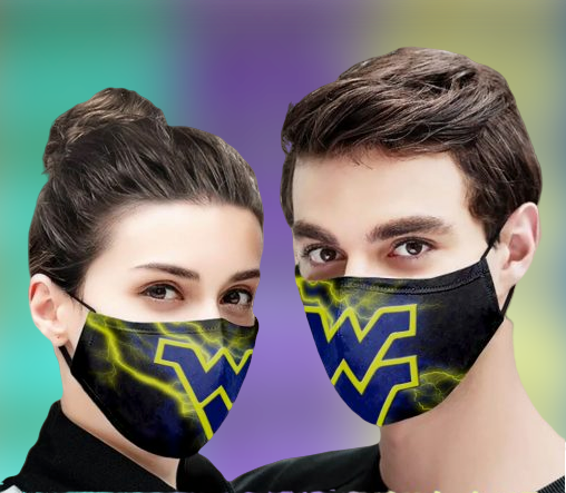 West Virginia Mountaineers football face mask