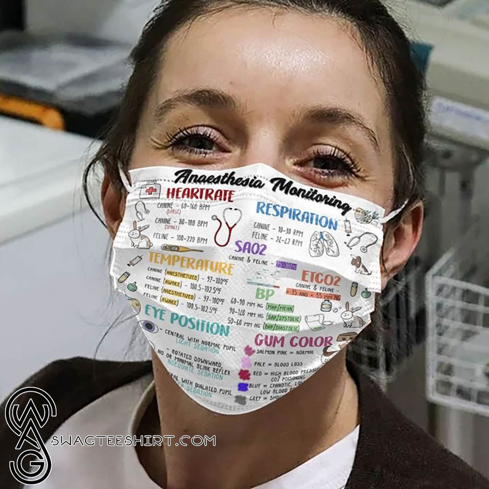 Anaesthesia monitoring knowledge anti-dust cotton face mask