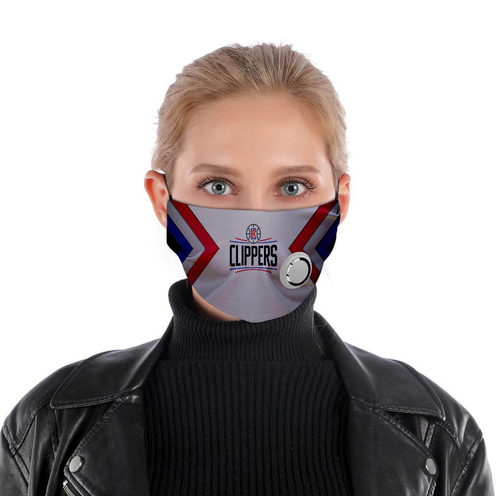 Angeles Clippers face mask 1
