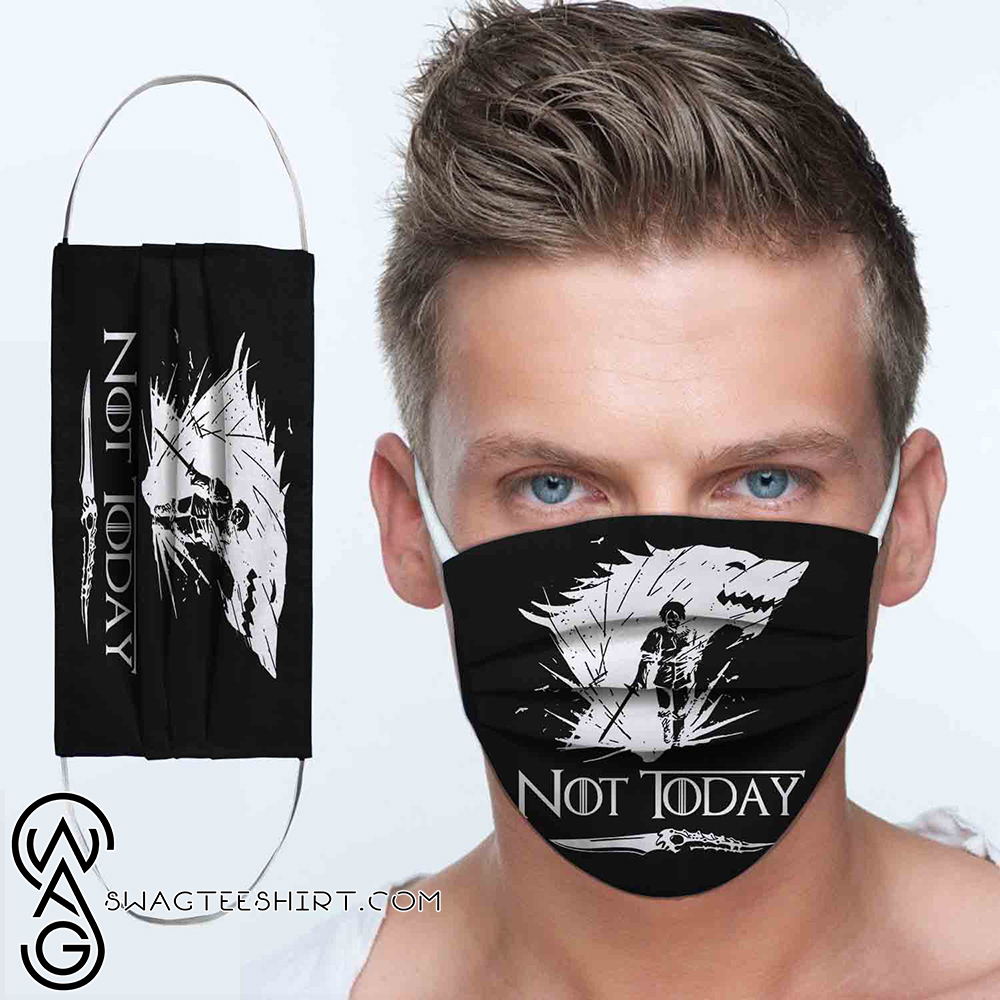 Arya stark not today game of thrones full printing face mask – maria