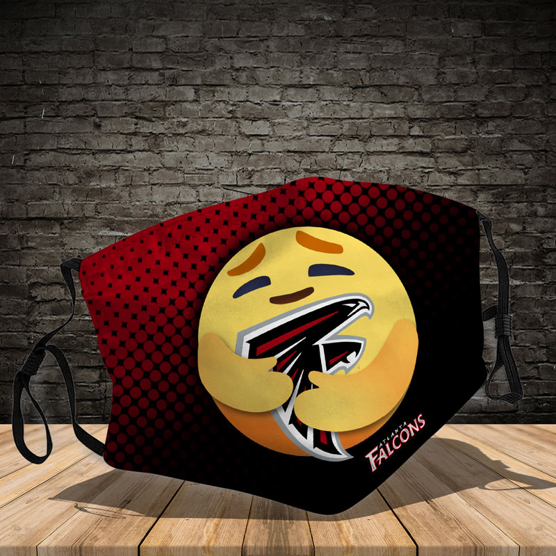 Atlanta Falcons care emoji face mask