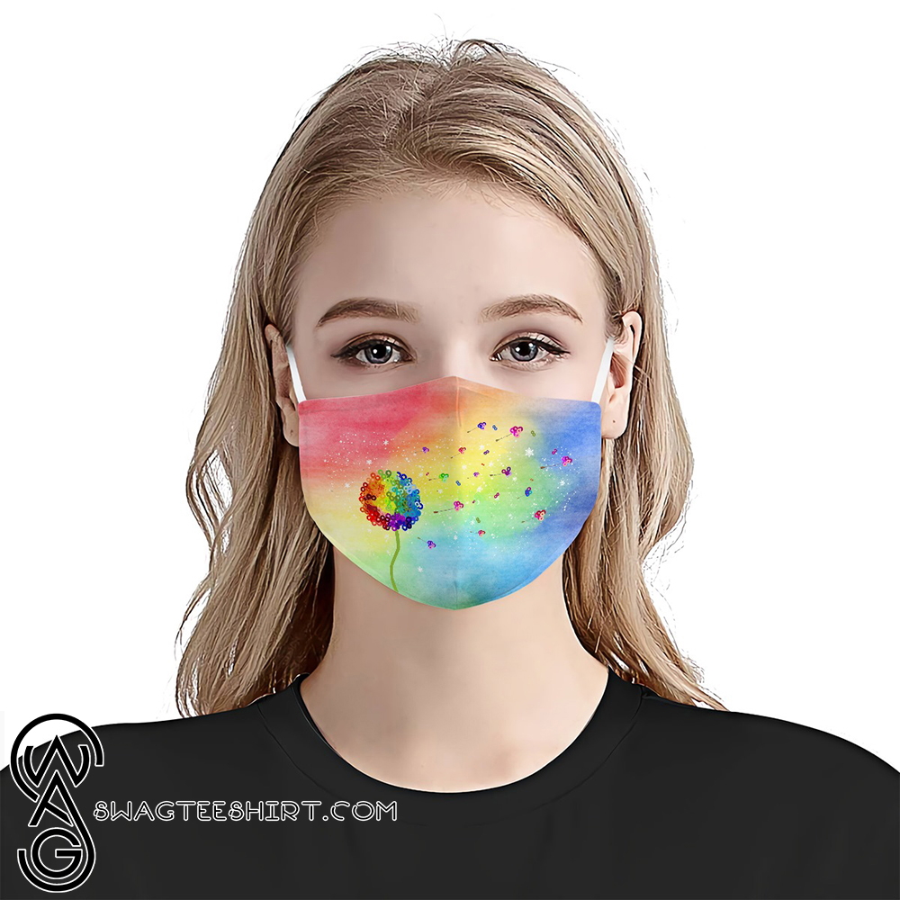 Autism awareness never give up anti-dust cotton face mask