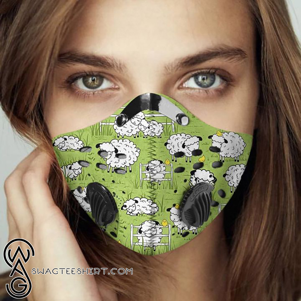 Baby sheep filter activated carbon face mask