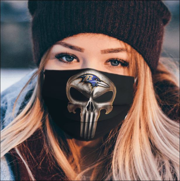 Baltimore Ravens The Punisher face mask