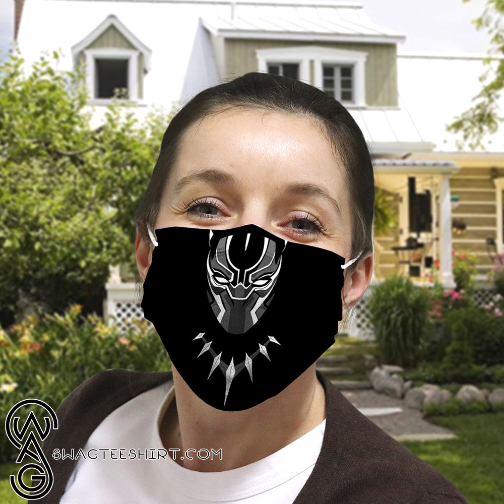 Black panther anti-dust cotton face mask