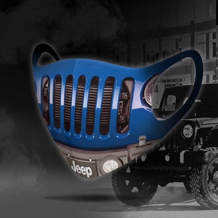 Blue Jeep 3D face mask