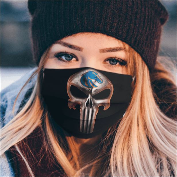 Boise State Broncos The Punisher face mask
