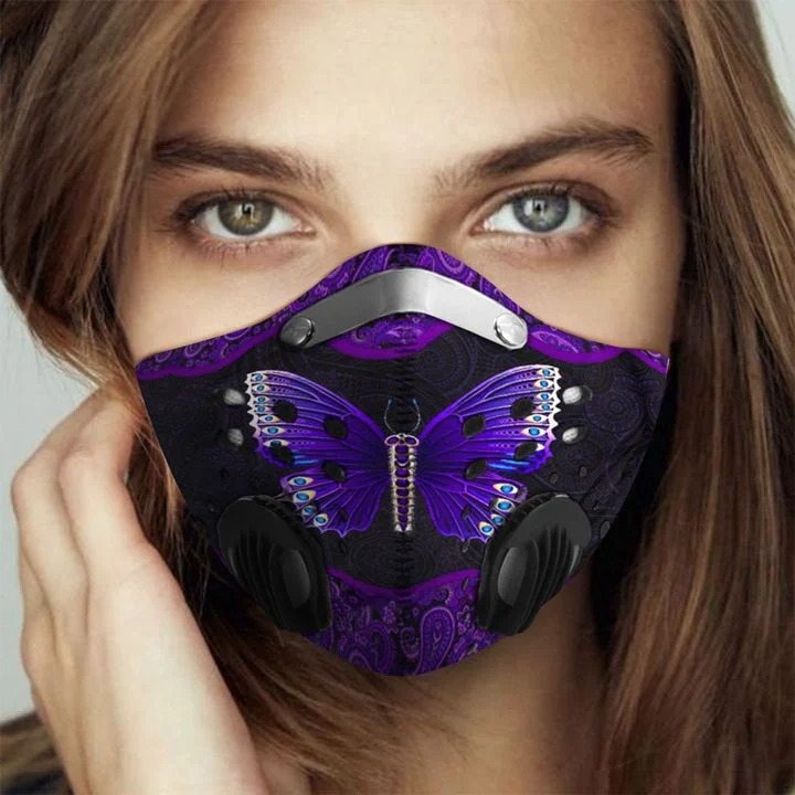 Butterfly filter face mask - detail