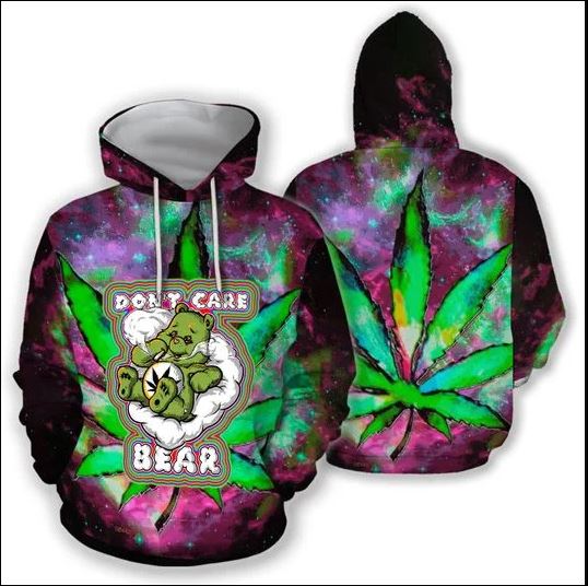 Cannabis don’t care bear 3D hoodie, shirt – dnstyles