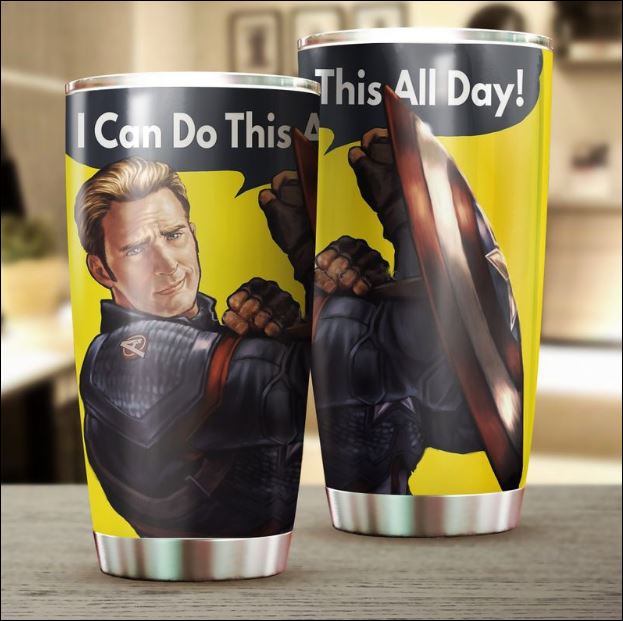 Captain America i can do this all day tumbler