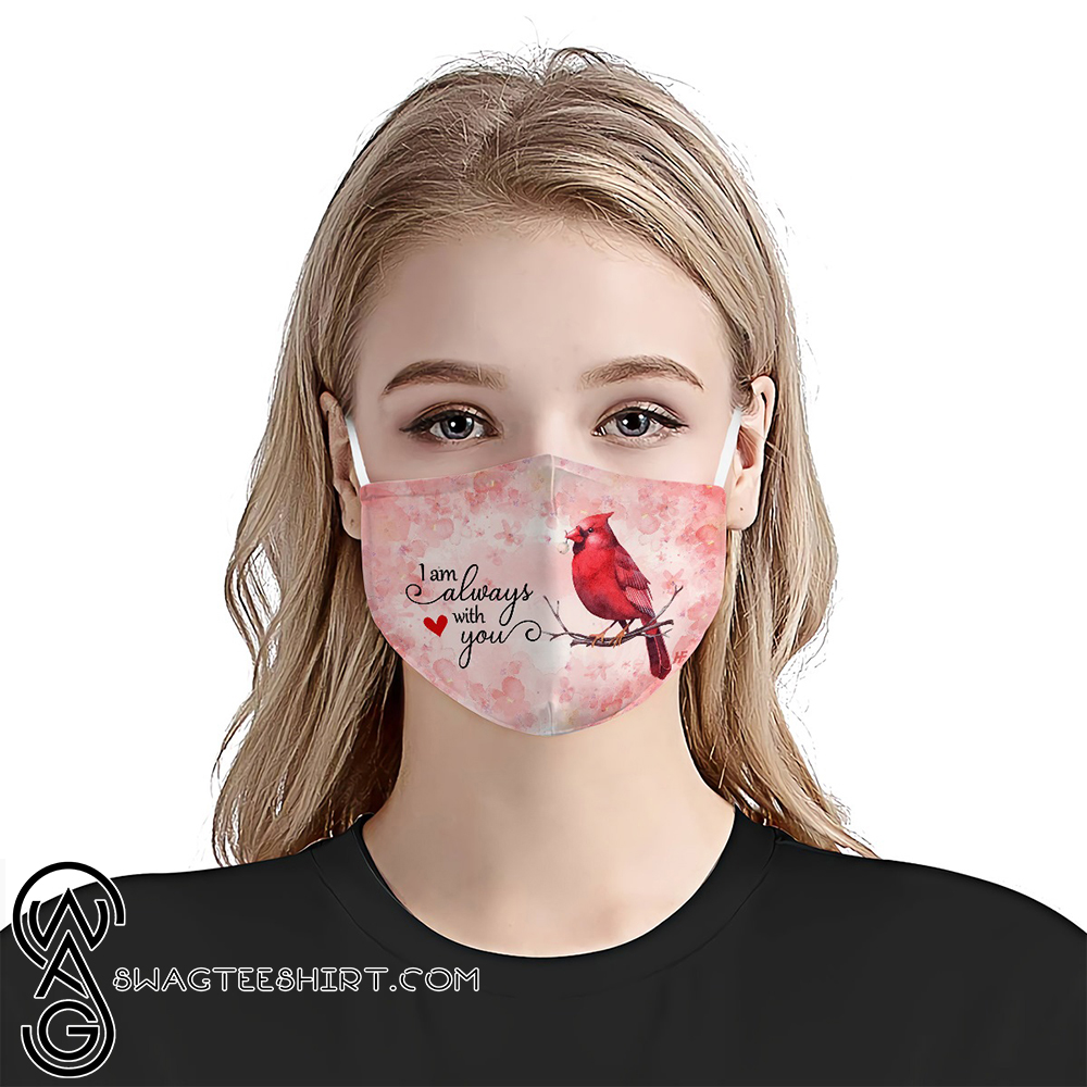 Cardinal i am always with you anti-dust cotton face mask