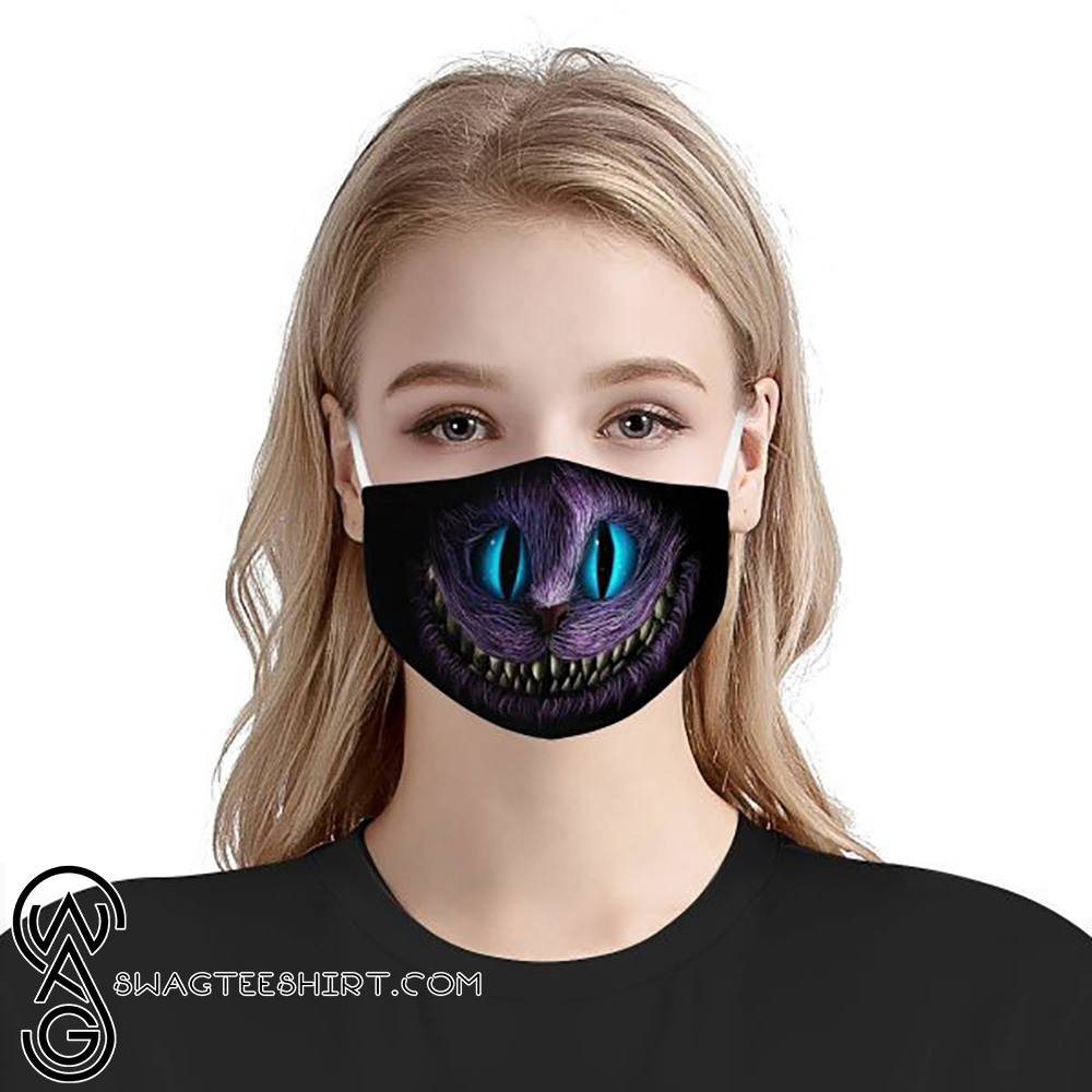Cheshire cat face full printing face mask – maria