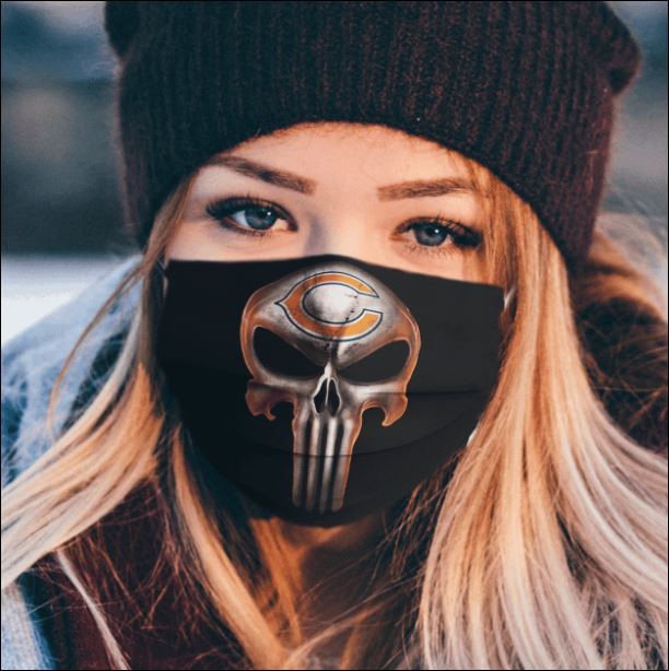 Chicago Bears The Punisher face mask