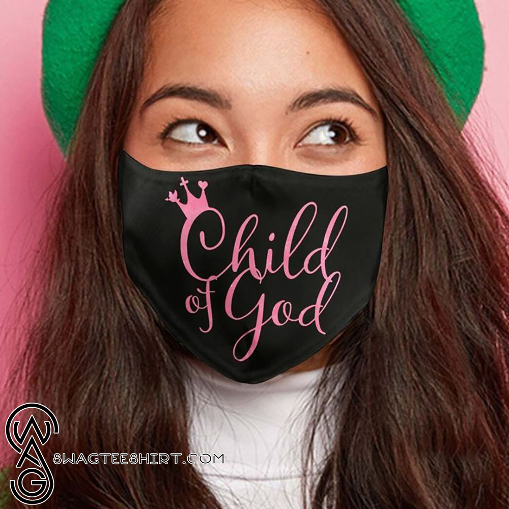 Child of God all over printed face mask – maria