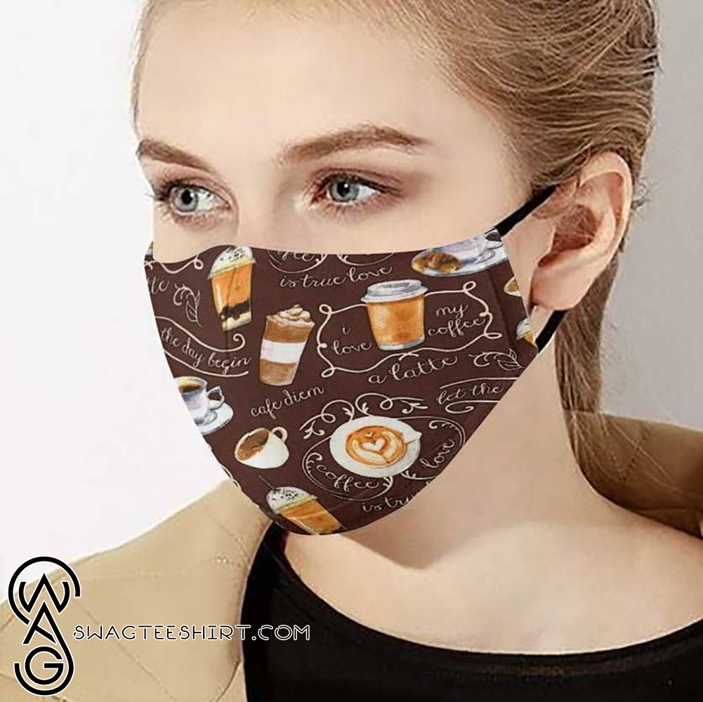 Coffee lover for the day begin anti-dust face mask