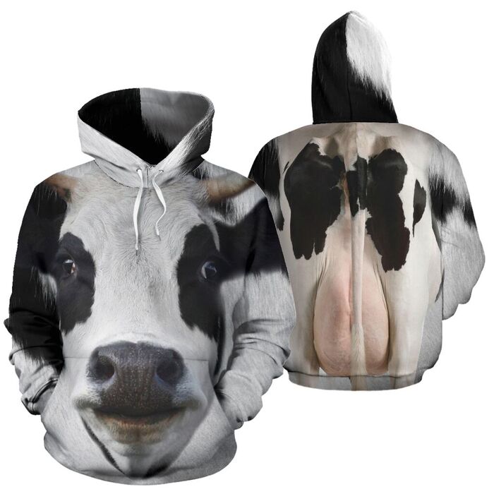Dairy cow 3D hoodie