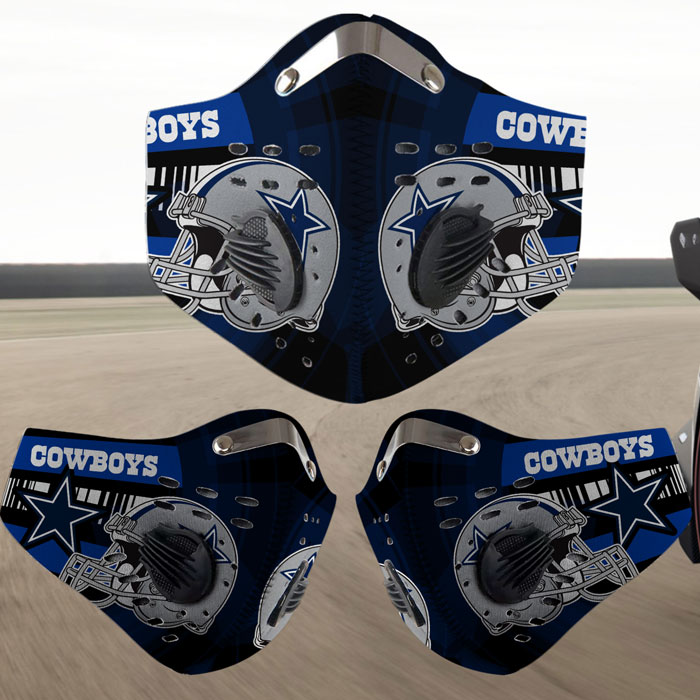 Dallas Cowboys filter face mask