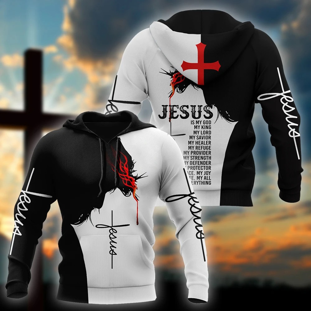 Easter Jesus Is My God My King My Lord 3D hoodie