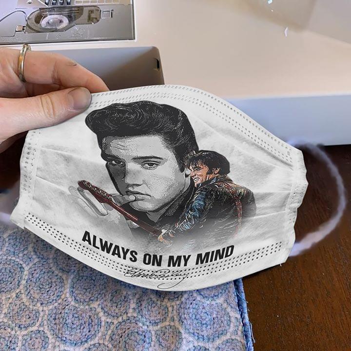 Elvis Presley Always on my mind cloth mask
