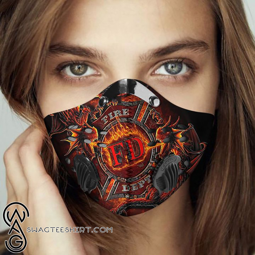 Fire department filter activated carbon face mask
