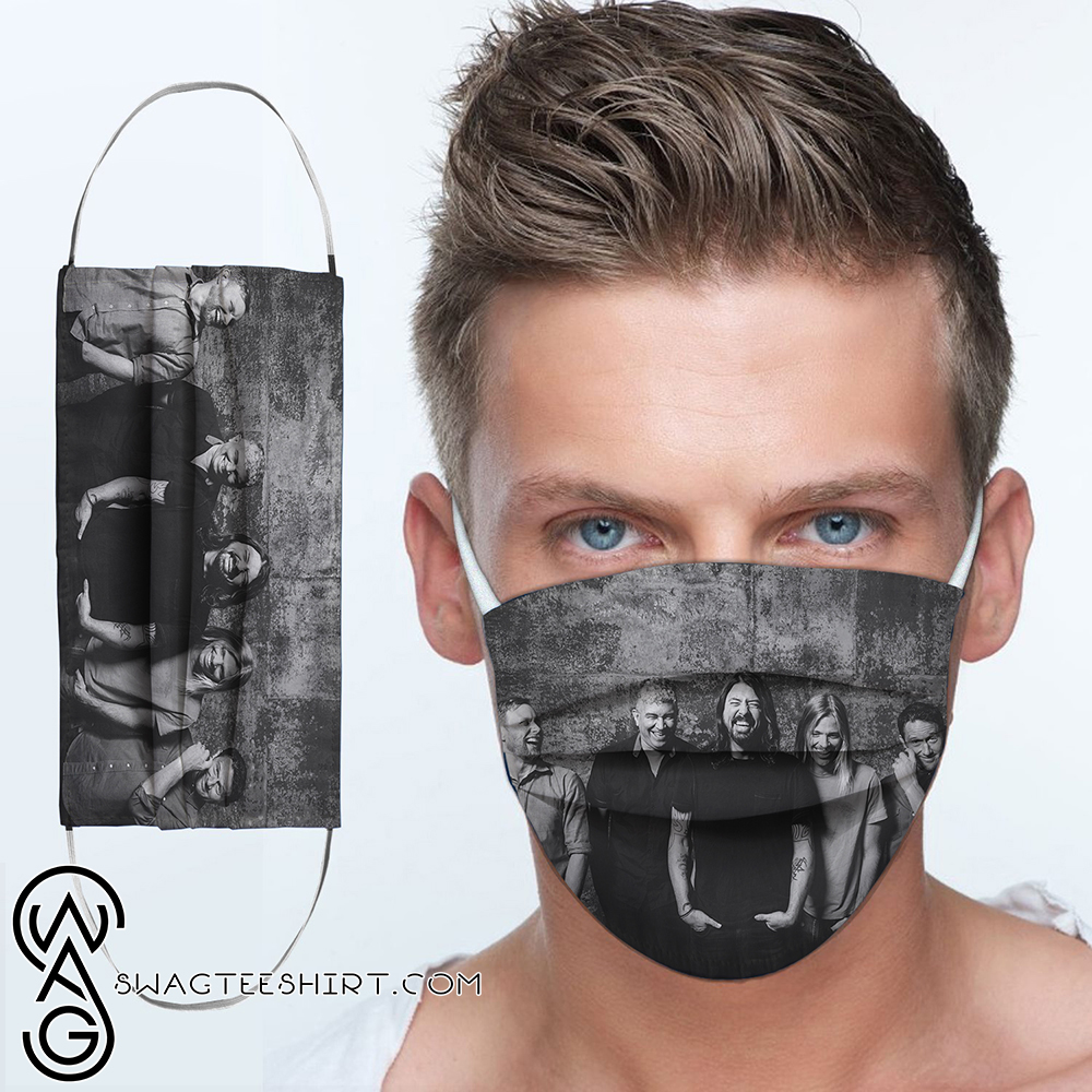 Foo fighters rock band full printing face mask – maria