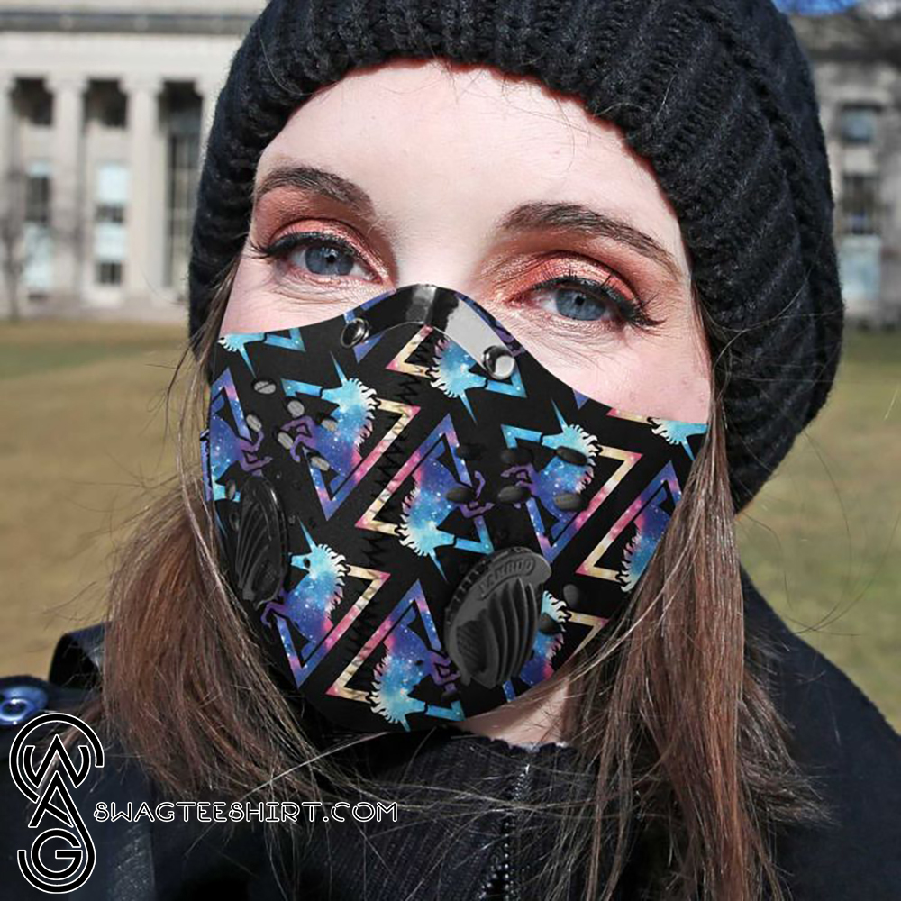 Galaxy unicorn filter activated carbon face mask
